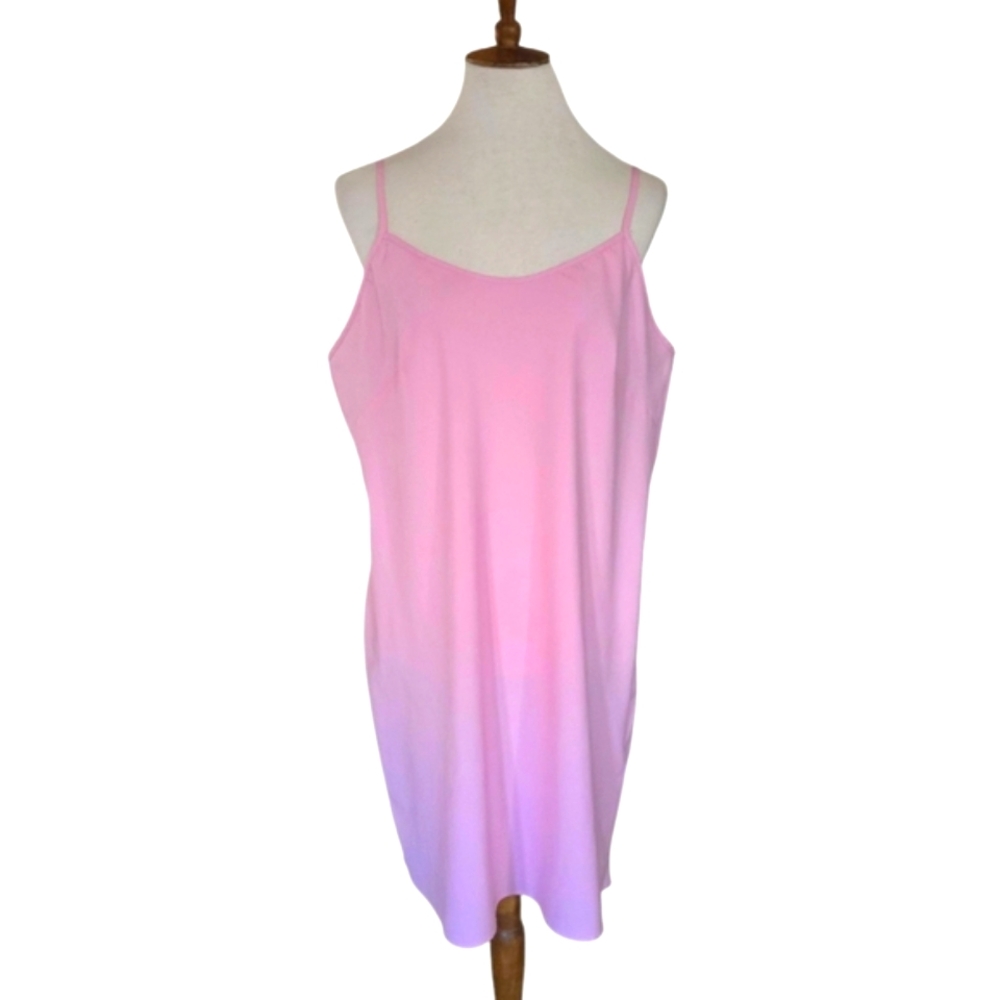 Nanette Lepore Womens Adjustable Strap Sleeveless Pink Chemise Slip Nightie